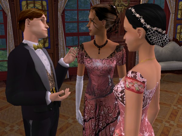 James talks to Cecily & Josephine