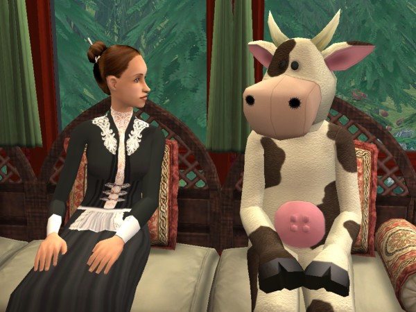 Carol, meet the cow mascot