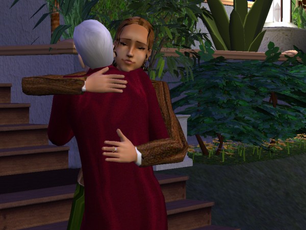 Cecily hugs Harry