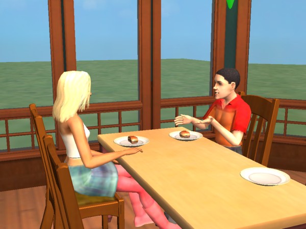 Rory and Meadow eat hamburgers