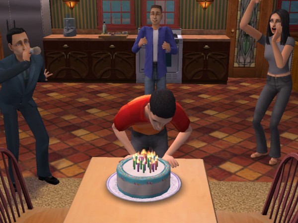 Rory blows out the candles on his cake