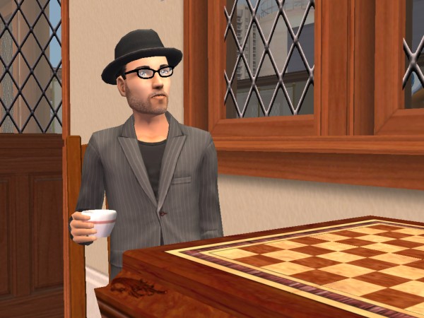 Simon Ravelo sips espresso