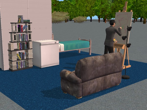 Simon paints