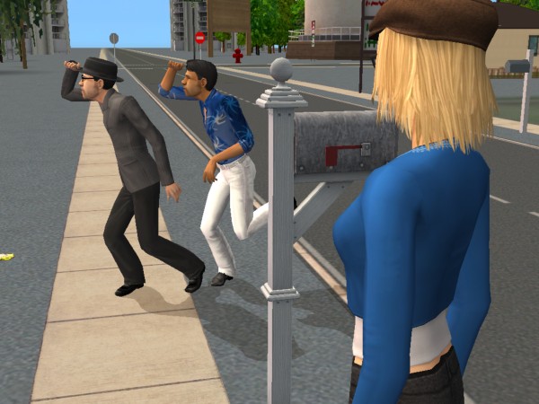 Simon and his friend dance