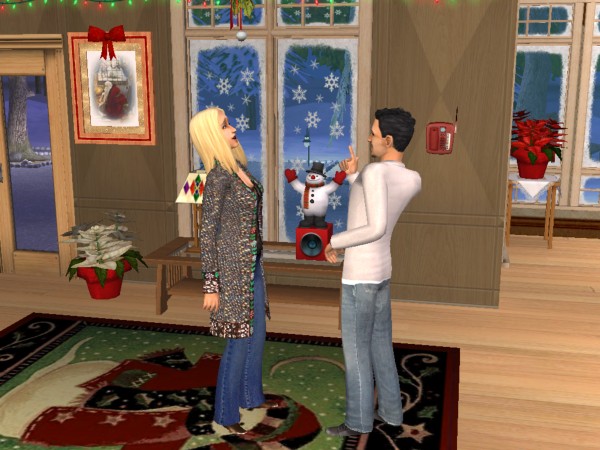 Under the mistletoe