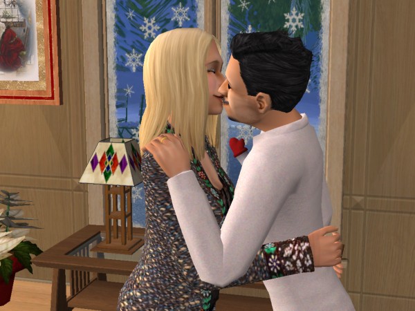 The holiday kiss