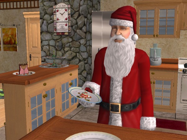Santa gets a cookie
