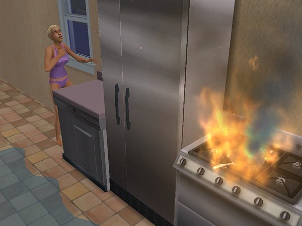 Fire in the kitchen