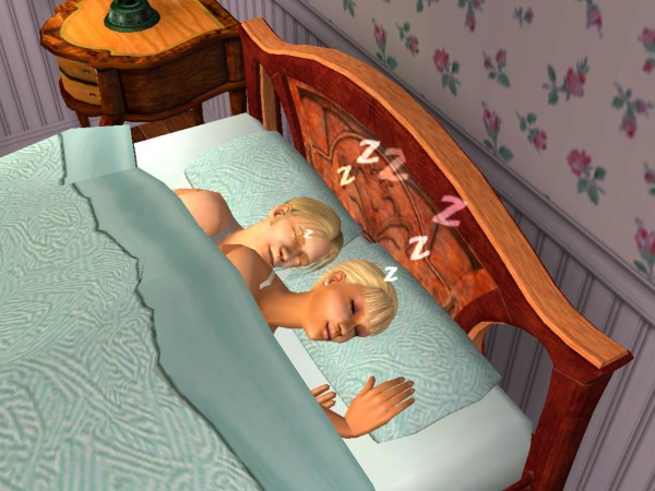 Marcel and Mia sleep blissfully