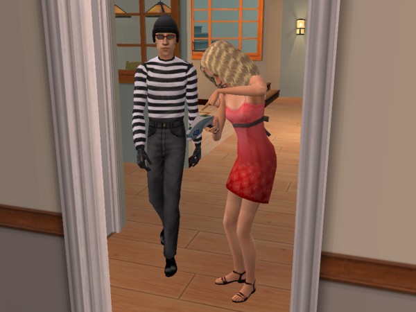 Marcel goes to work while Sierra dusts for fingerprints