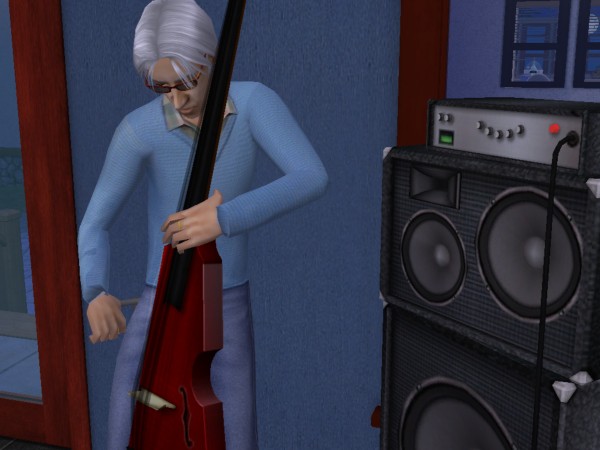 Marcel plays bass