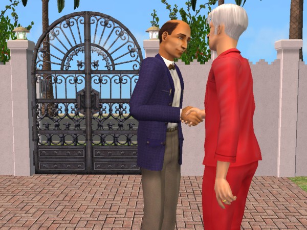 Marcel greets the headmaster