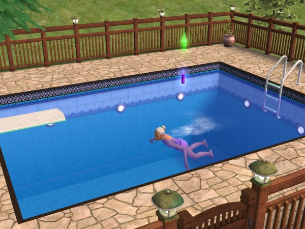 Bree takes a swim