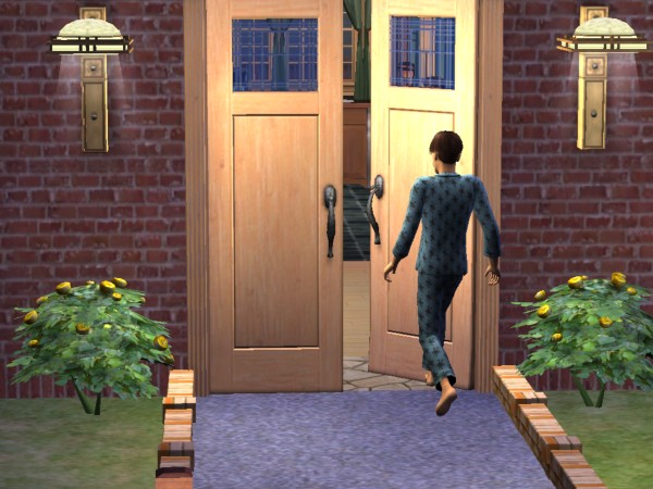 Rian sneaks back into the house