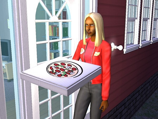 The exotic pizza lady