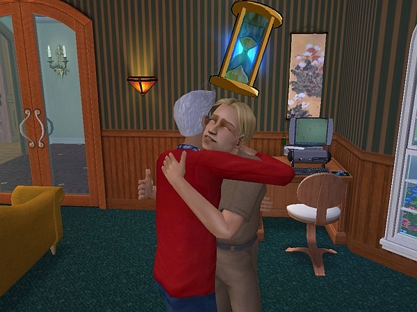 Robi hugs Stefaan