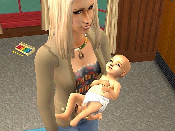 Demi holds baby Kyle